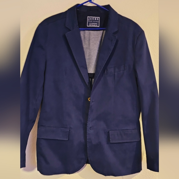 Mens Large Jachs New York Navy Jacket Coat Suit - Picture 8 of 14